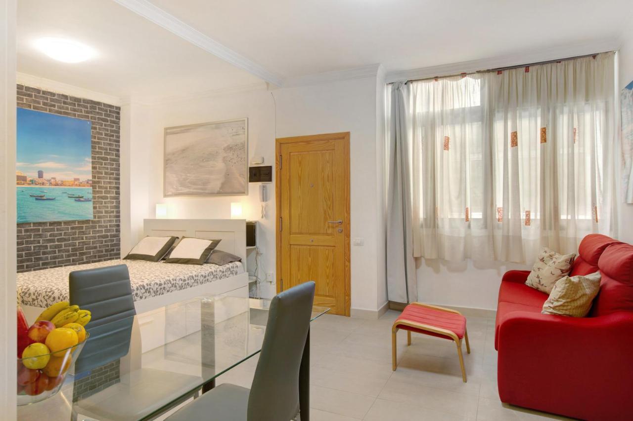 Beach Studio Apartment Canteras Las Palmas de Gran Canária Exterior foto