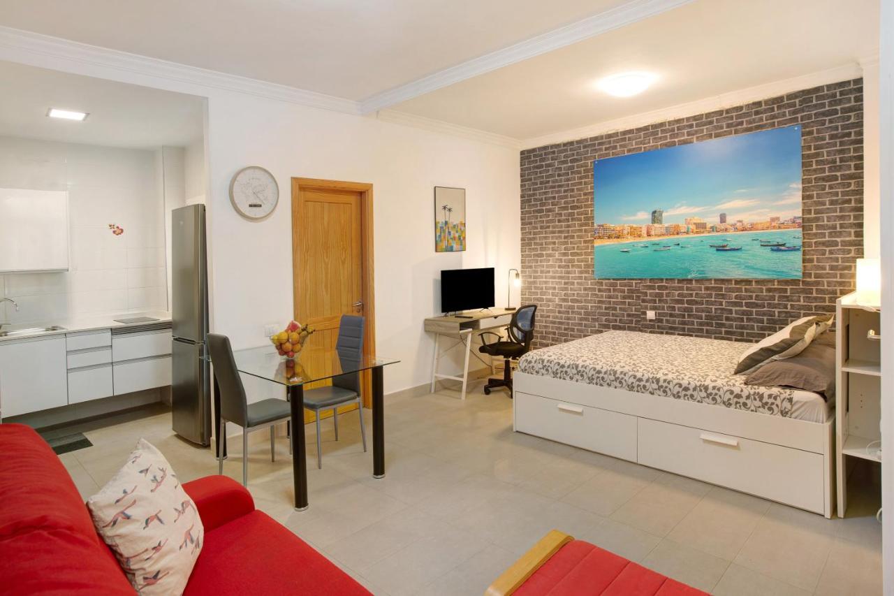 Beach Studio Apartment Canteras Las Palmas de Gran Canária Exterior foto