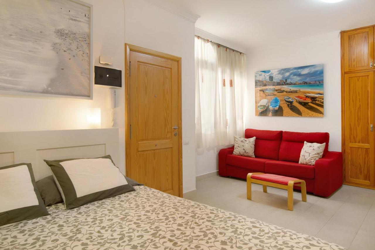 Beach Studio Apartment Canteras Las Palmas de Gran Canária Exterior foto
